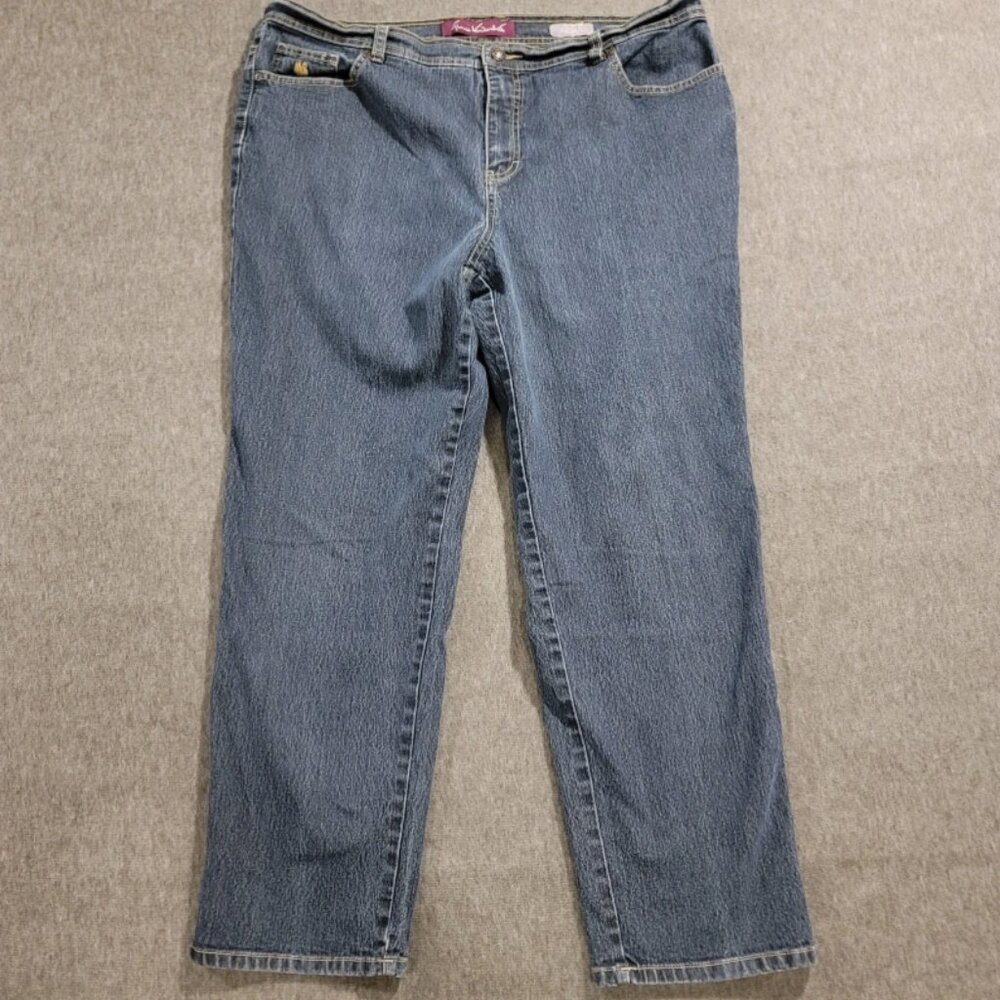 Gloria Vanderbilt Jeans Womens Size 18W Amanda Denim Pockets Stretch boot cut